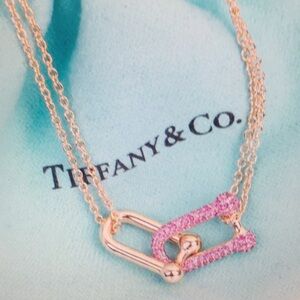 Tiffany & Co Pink and Gold Women's Necklace